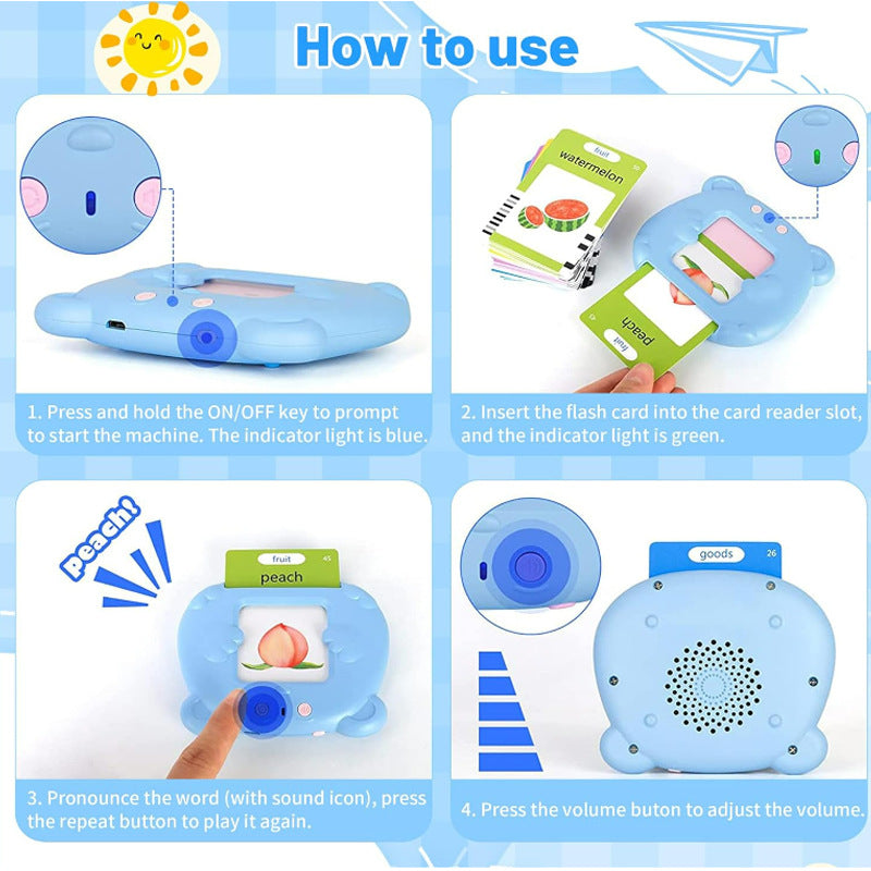 Talking Flashcard English Word Learning Device for Kids