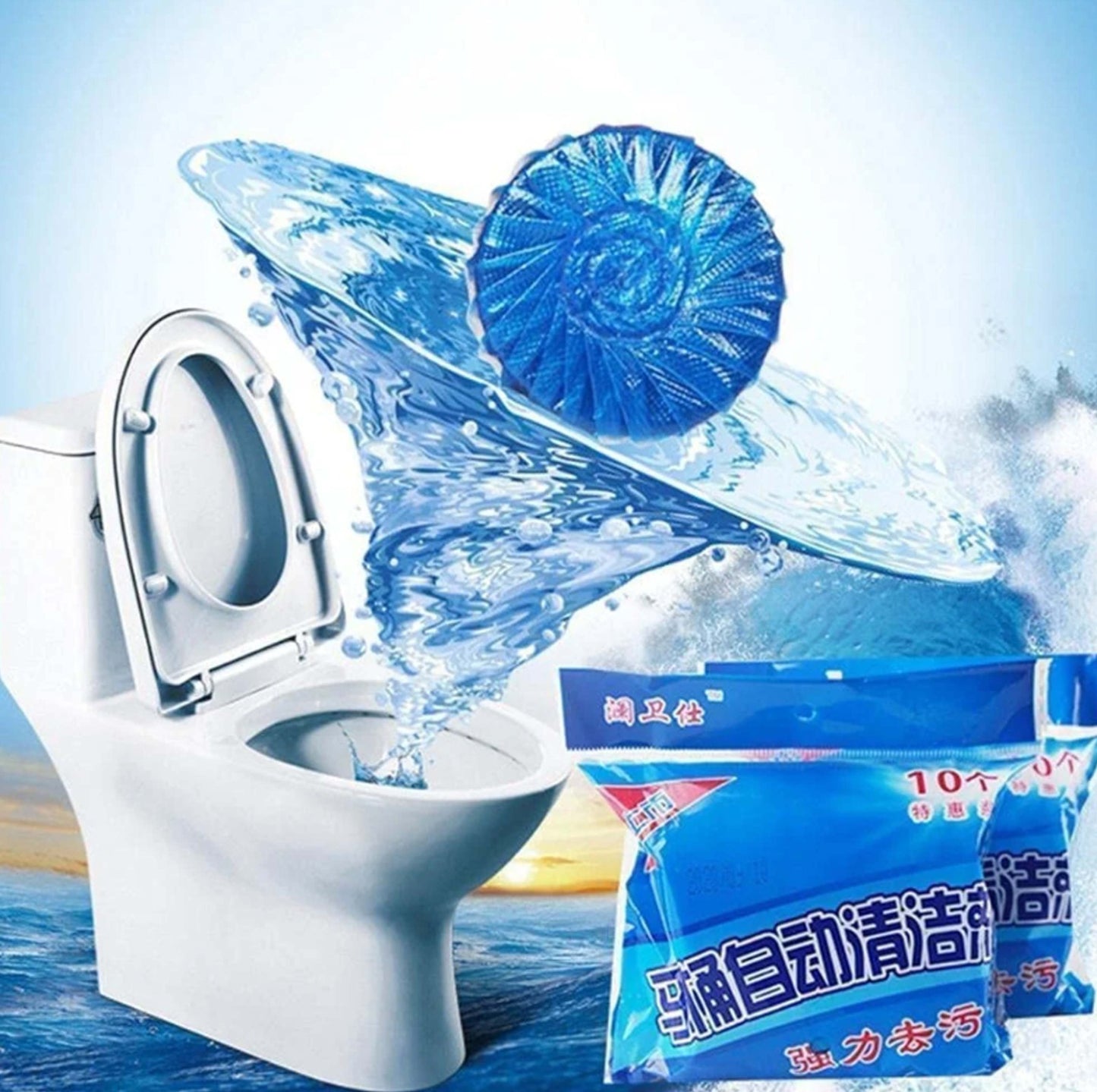 Toilet Cleaner Tablet, Flushmatic Marine In-Cistern 50 gm