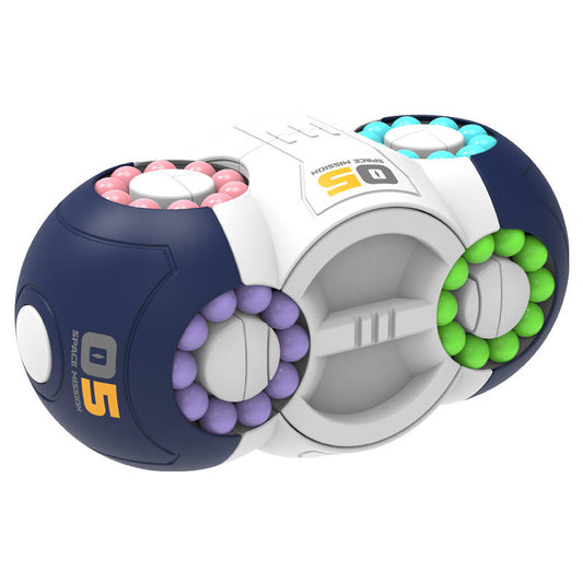 Space UFO Rotating Magic Bean Cube | Educational Toy for Stress Relief | Sensory Play for Kids and Adults
