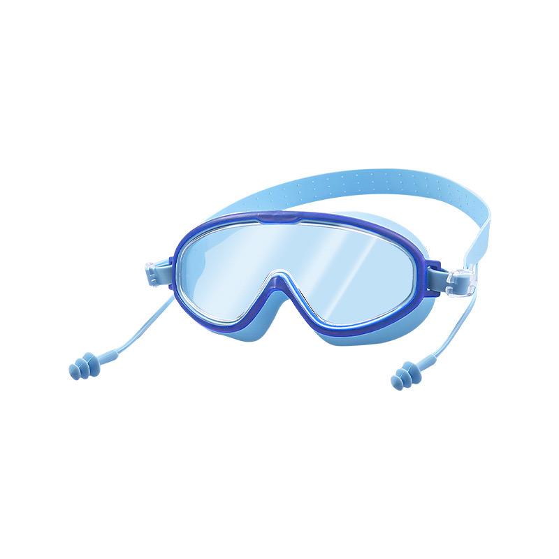 Waterproof Anti Fog Swimming Glasses with Earplugs for Boys and Girls
