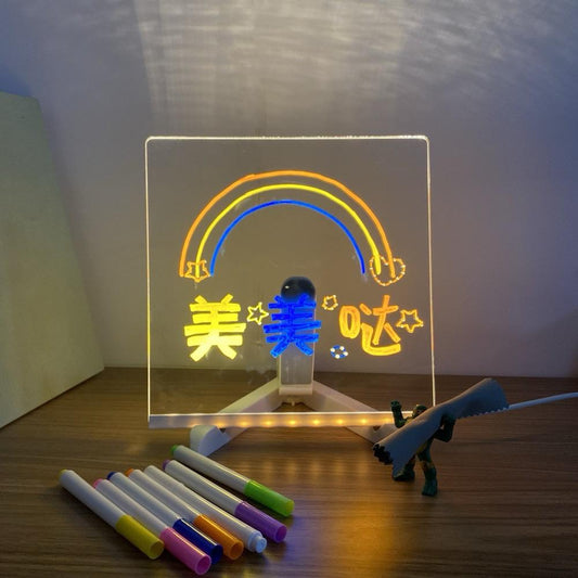 LED Acrylic Message Board Night Light for KIDS
