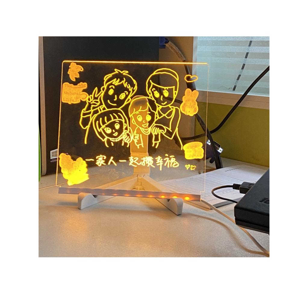 LED Acrylic Message Board Night Light for KIDS
