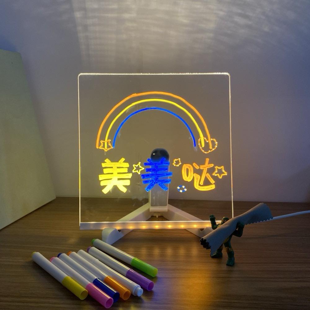 LED Acrylic Message Board Night Light for KIDS